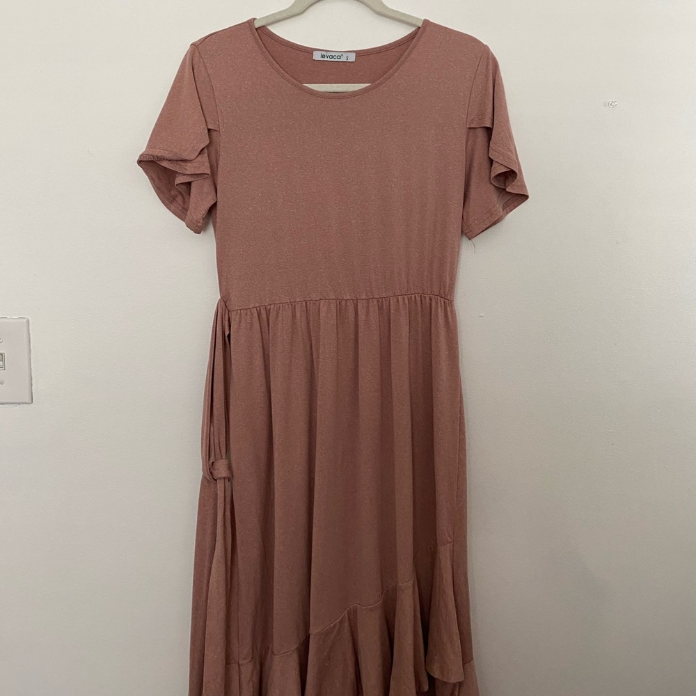 Midi blush dress